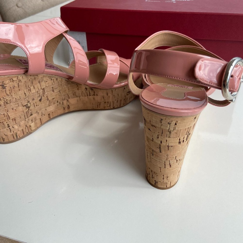 Salvatore Ferragamo Women Persy Wedges mu628 - Picture 5 of 7